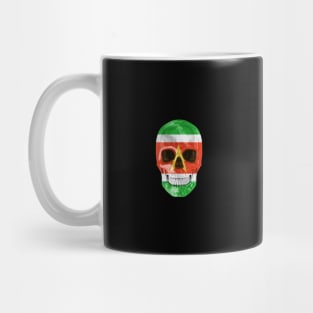 Suriname Flag Skull - Gift for Surinamese With Roots From Suriname Mug